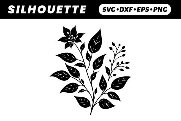Black Floral Silhouette White BG, SVG: A Designer's Real-World Review