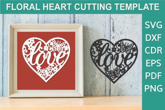 Cutout Heart with Love Inscription SVG Review