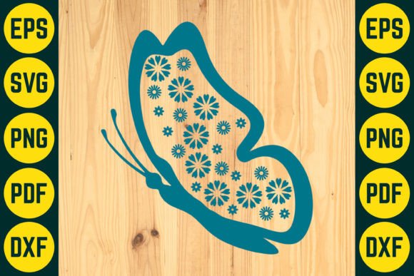 Floral Butterfly Paper Cut SVG Design 6 Review