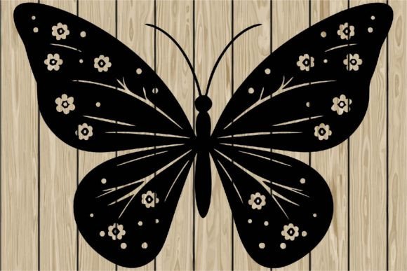 Floral Butterfly Stencil Silhouette SVG Review