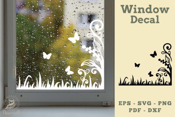 Floral Butterfly Window Decal SVG 2 Review