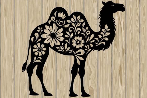 Floral Camel Stencil Silhouette SVG Review