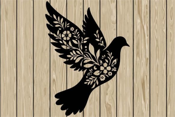 Floral Dove Stencil Silhouette SVG Review