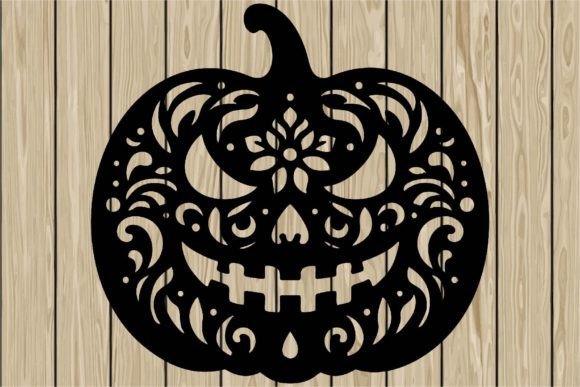 Floral Halloween Pumpkin Stencil SVG Review