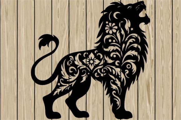 Floral Lion Roaring Stencil SVG Review