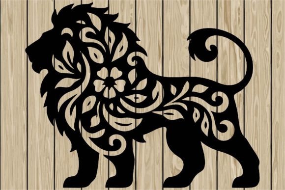 Floral Lion Stencil Silhouette SVG: A Designer's Review