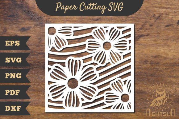 Floral Rectangle Frame Papercut SVG 1 Review
