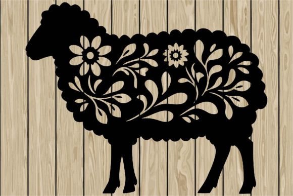 Floral Sheep Stencil Silhouette SVG Review