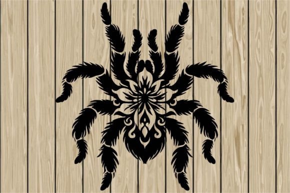 Floral Tarantula Stencil Silhouette SVG Review