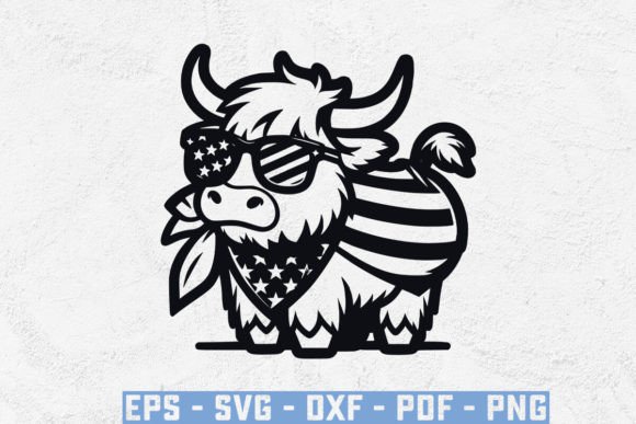 Highland Cow Head SVG for Embroidery Projects