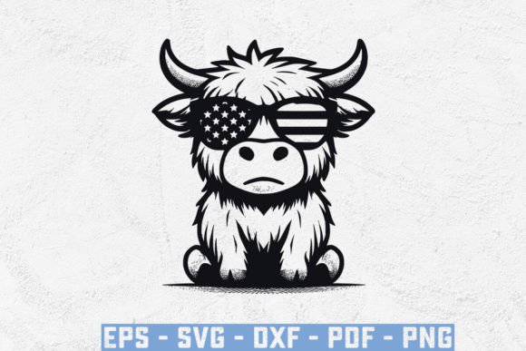 Highland Cow Head SVG for Embroidery Projects